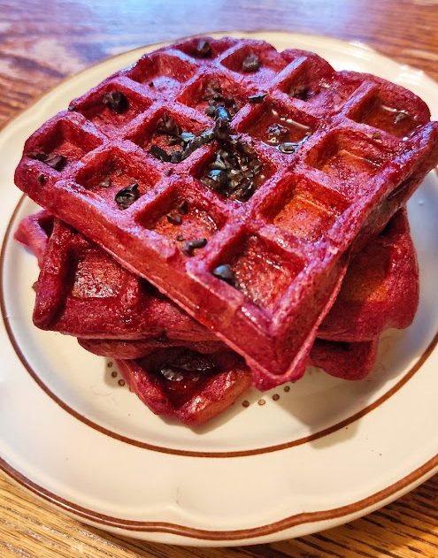 waffles-de-avena-rosas